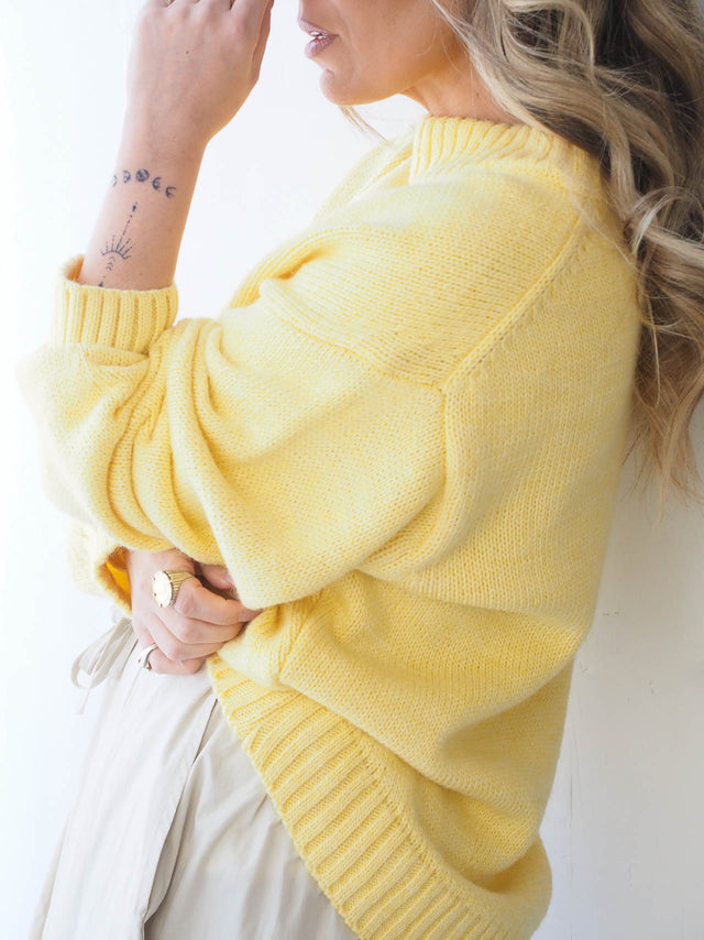 Plain Knit Sweater