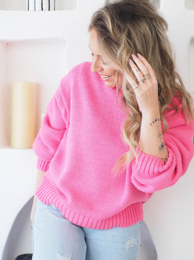 Plain Knit Sweater