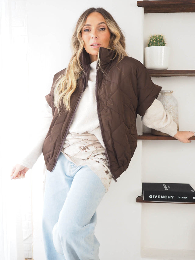 Colete Acolchoado Com Fecho