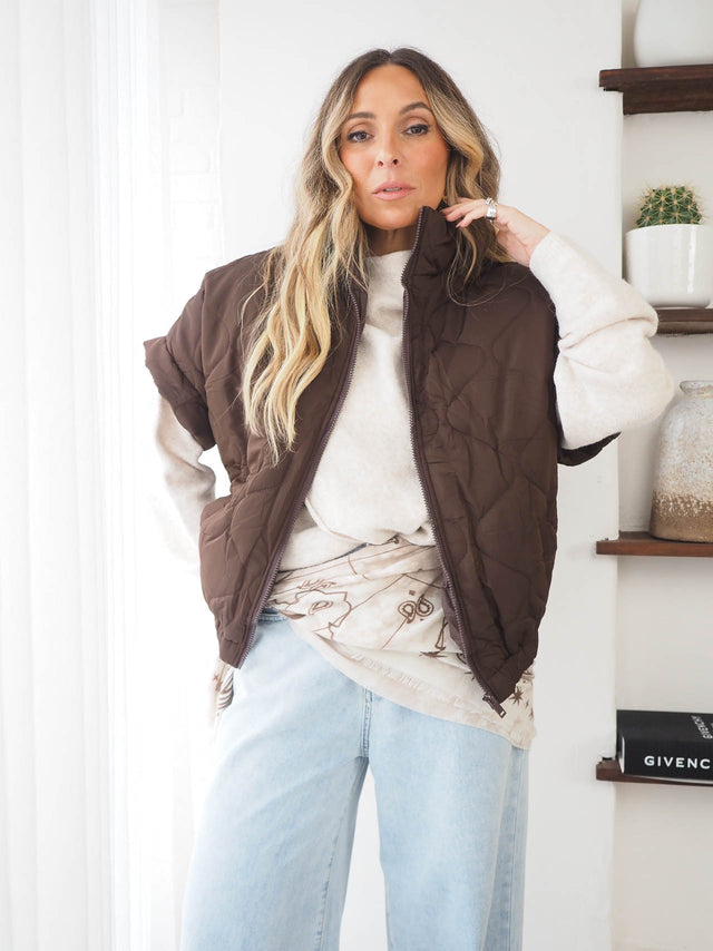 Colete Acolchoado Com Fecho