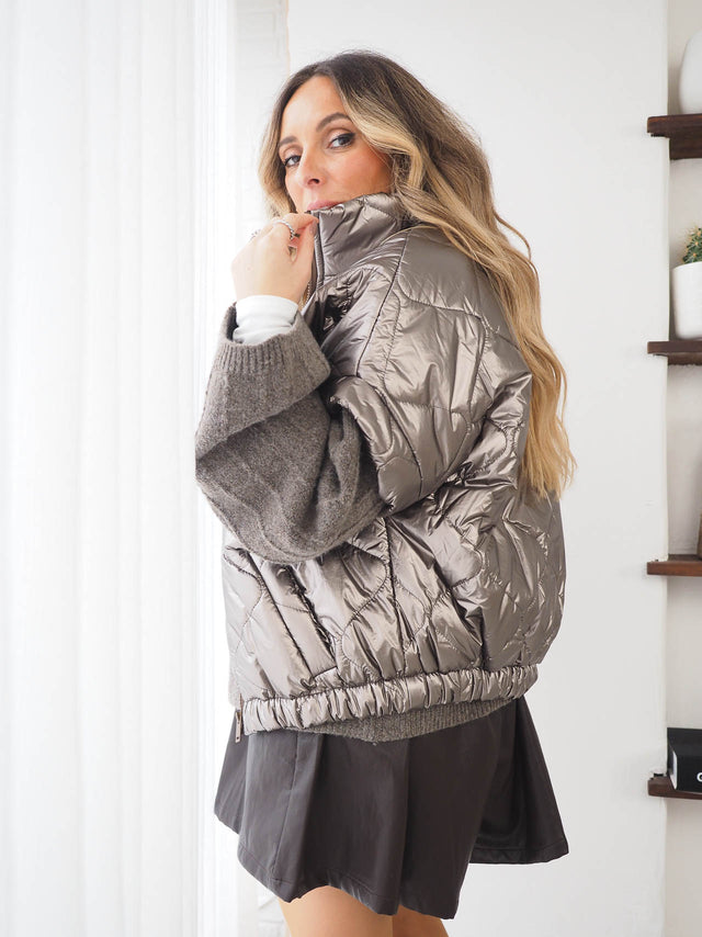 Colete Acolchoado Com Fecho