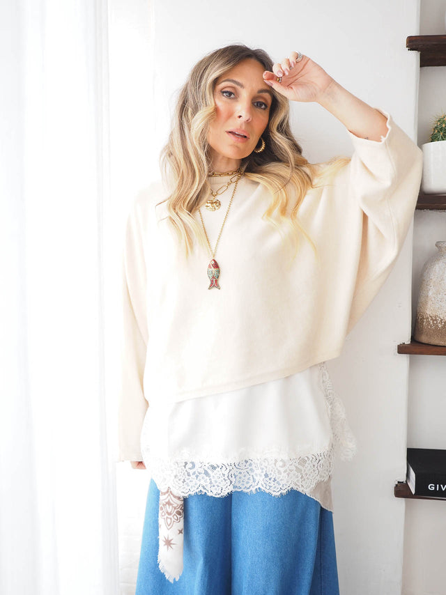 Camisola Malha Oversized