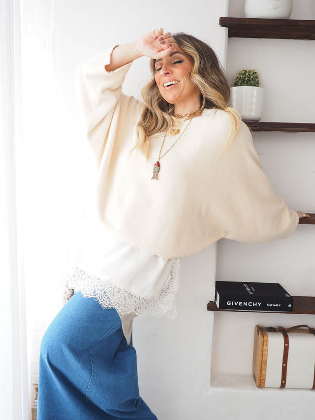 Camisola Malha Oversized