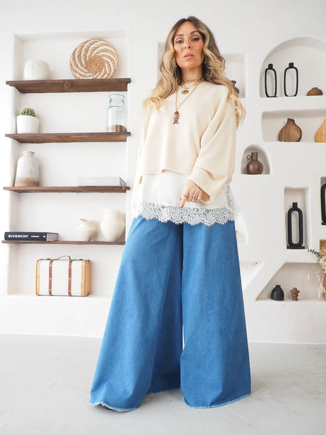 Camisola Malha Oversized