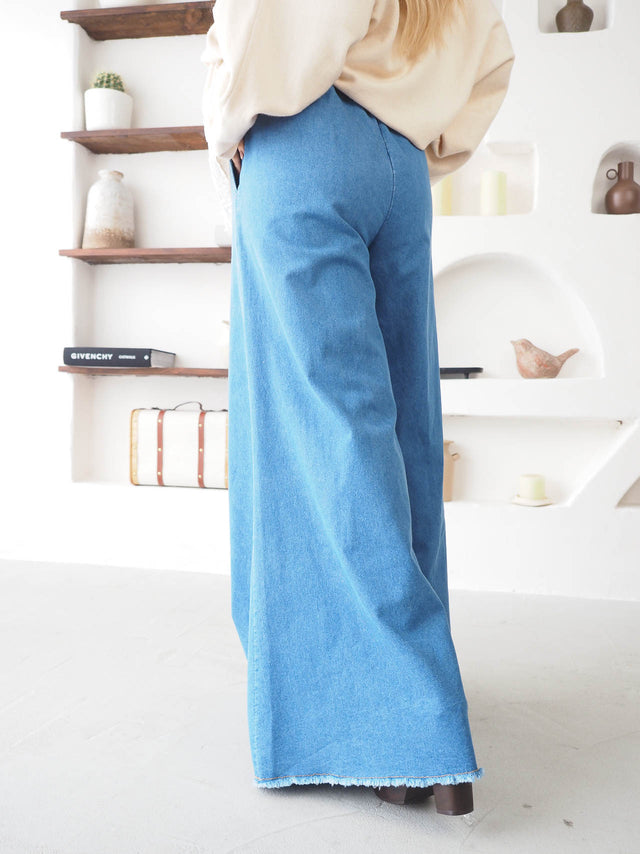 Calças de Ganga Pantalona Ajustáveis