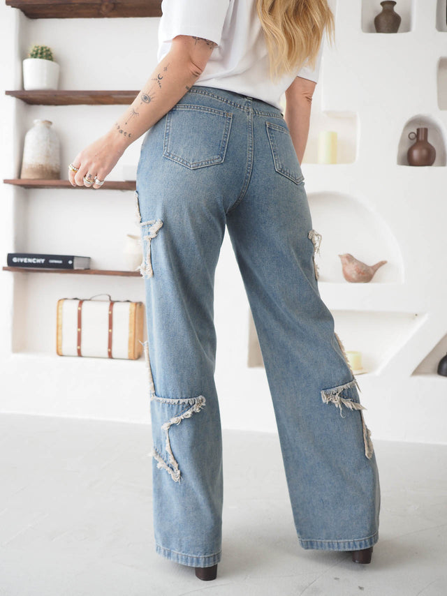 Calças de Ganga Estrelas