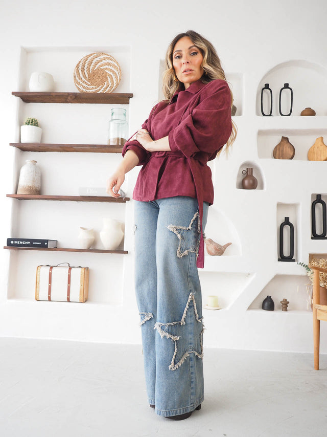 Casaco Efeito Camurça