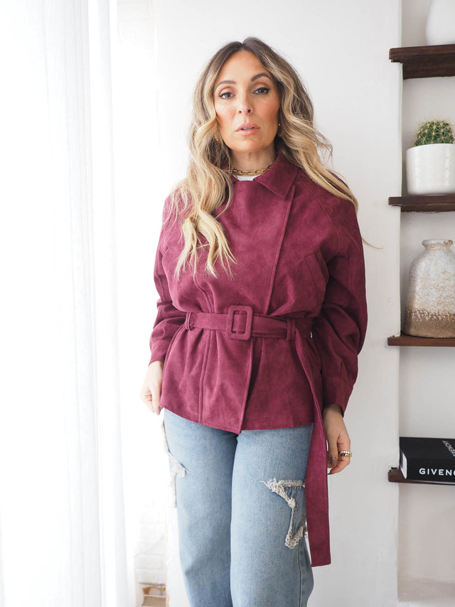 Casaco Efeito Camurça