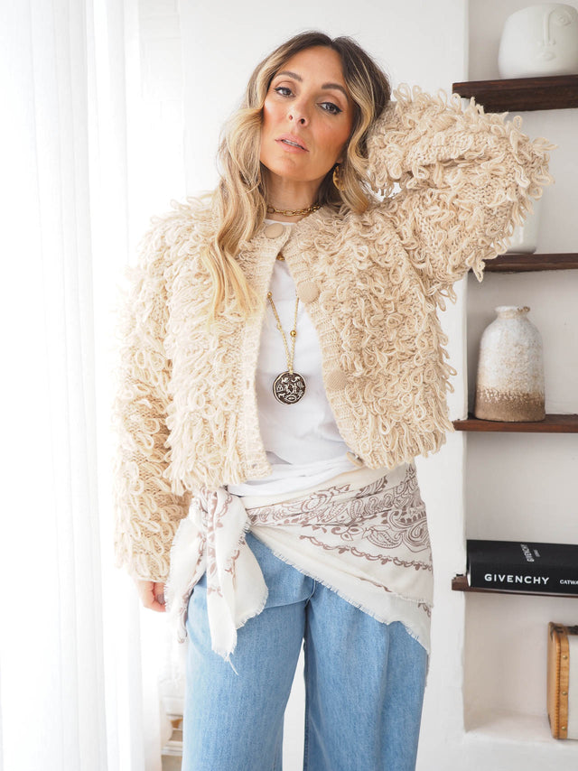 Casaco Malha Texturado