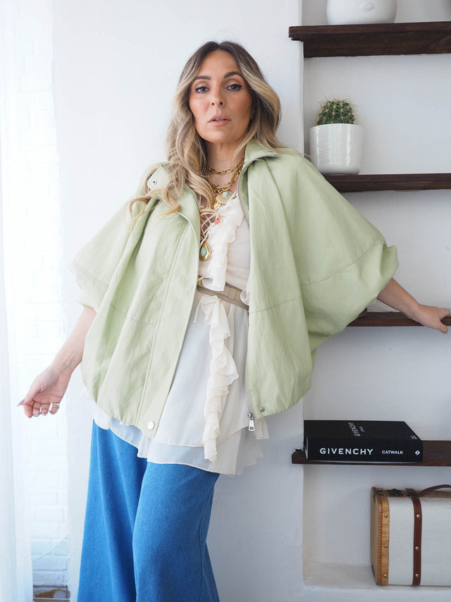 Oversized Faux Leather Jacket