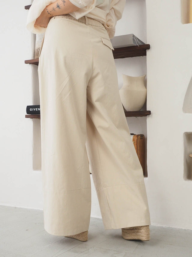 Pantalon à plis