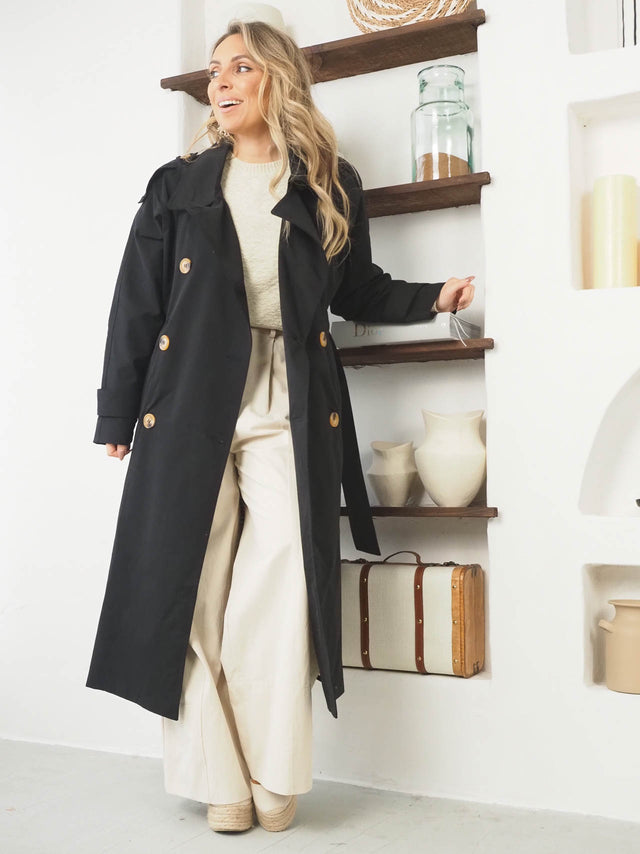 Trench-coat avec ceinture