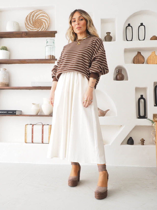 Sweatshirt Malha Riscas