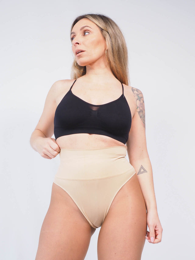 ROUPA INTERIOR: CUECA MODELADORA ASA DELTA - Black Peach: 5.00 € | Cor / Color: bege, preto | Tamanho / Size: M/L, L/XL - Black Peach® - Primavera Verão 2024