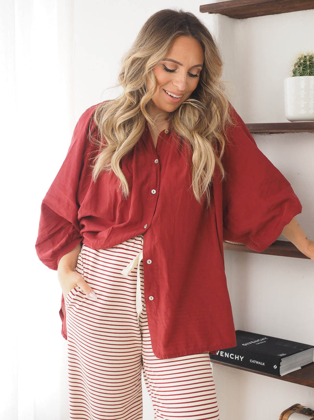 Basic Oversized Blouse