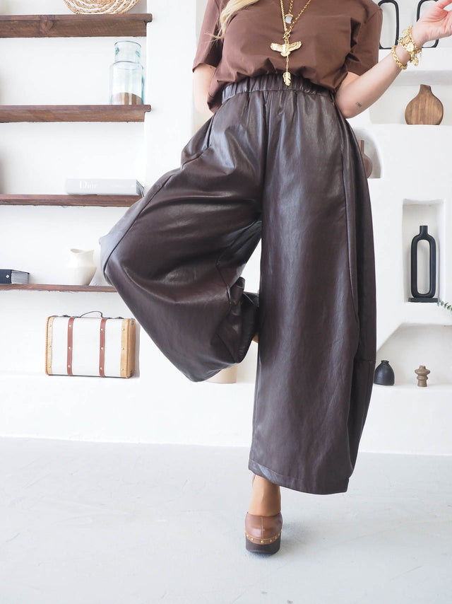 Calças Balloon Ecopele