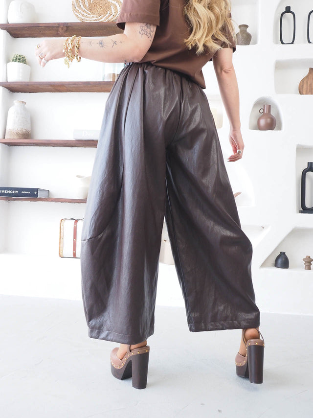 Calças Balloon Ecopele