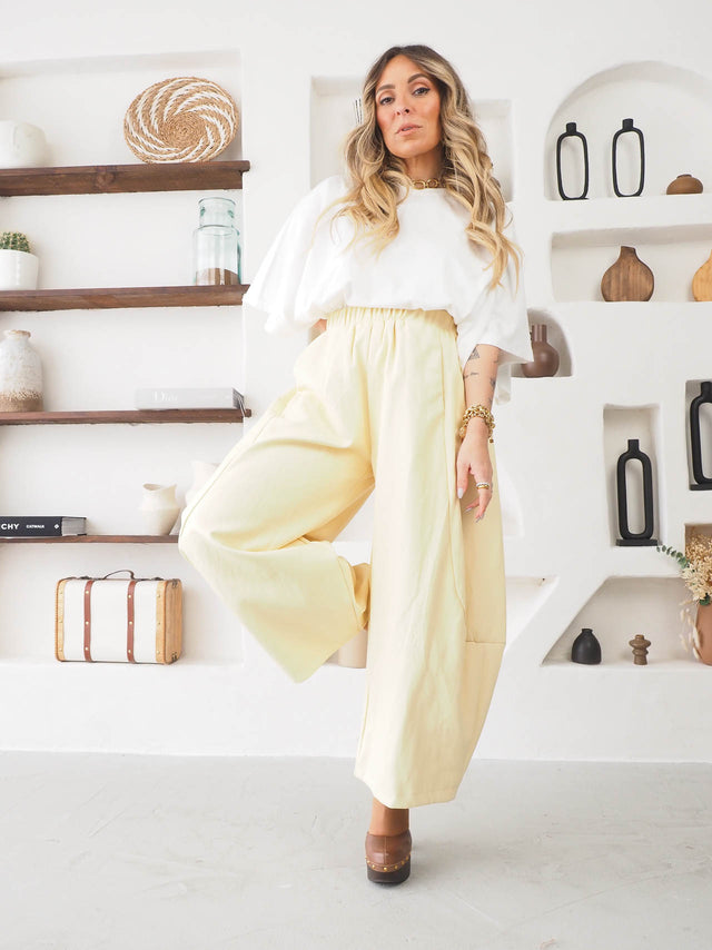 Calças Balloon Ecopele