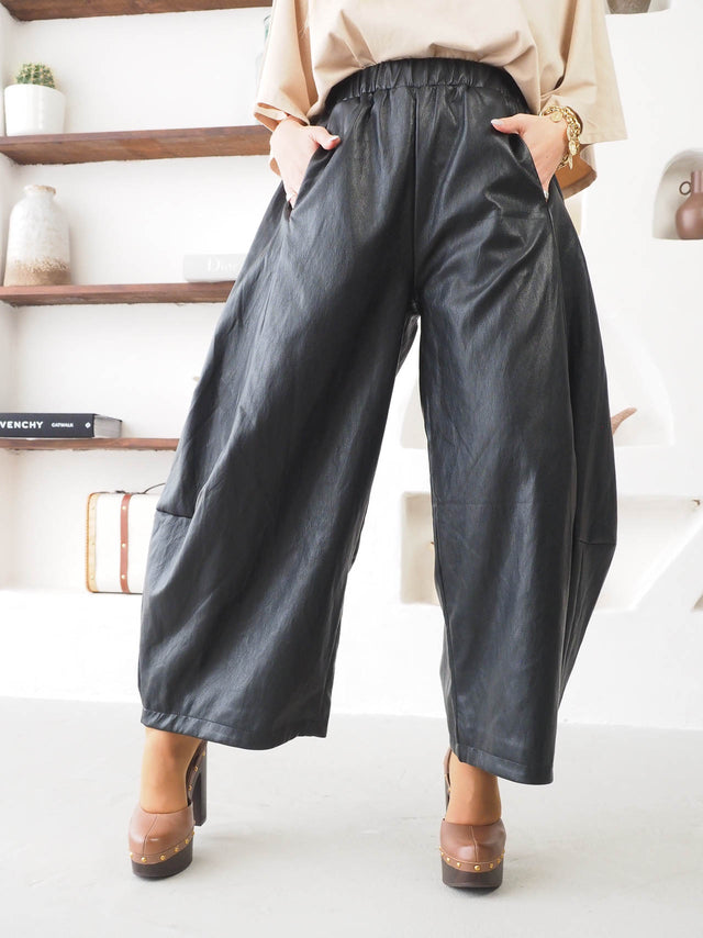 Calças Balloon Ecopele