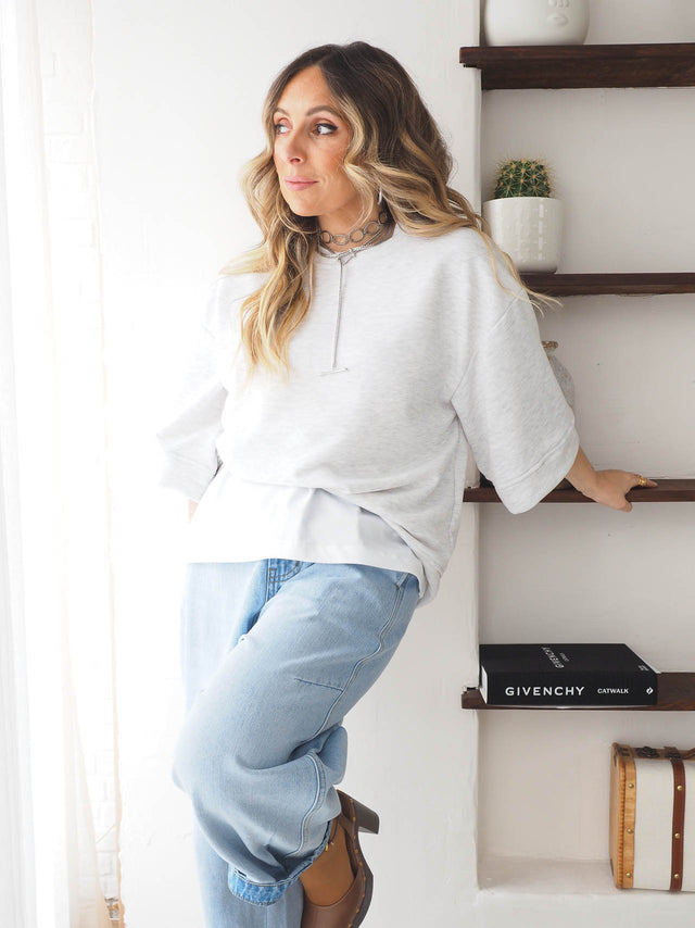 Half Sleeve Sweatshirt