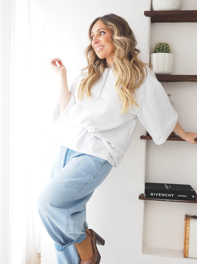 Half Sleeve Sweatshirt