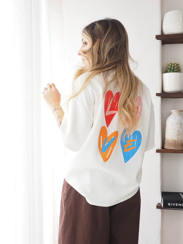 Love Short-Sleeve Sweatshirt