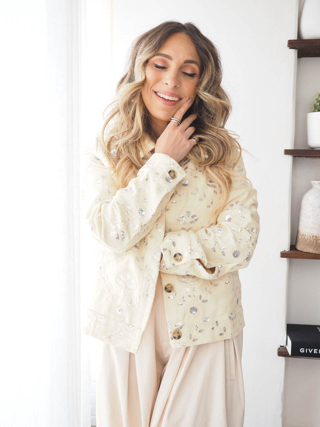 Sobrecamisa Com Lantejoulas