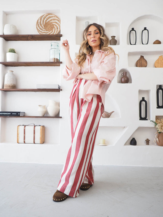 Striped Palazzo Pants
