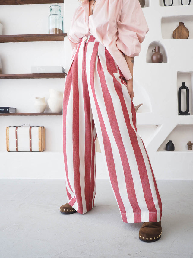Striped Palazzo Pants