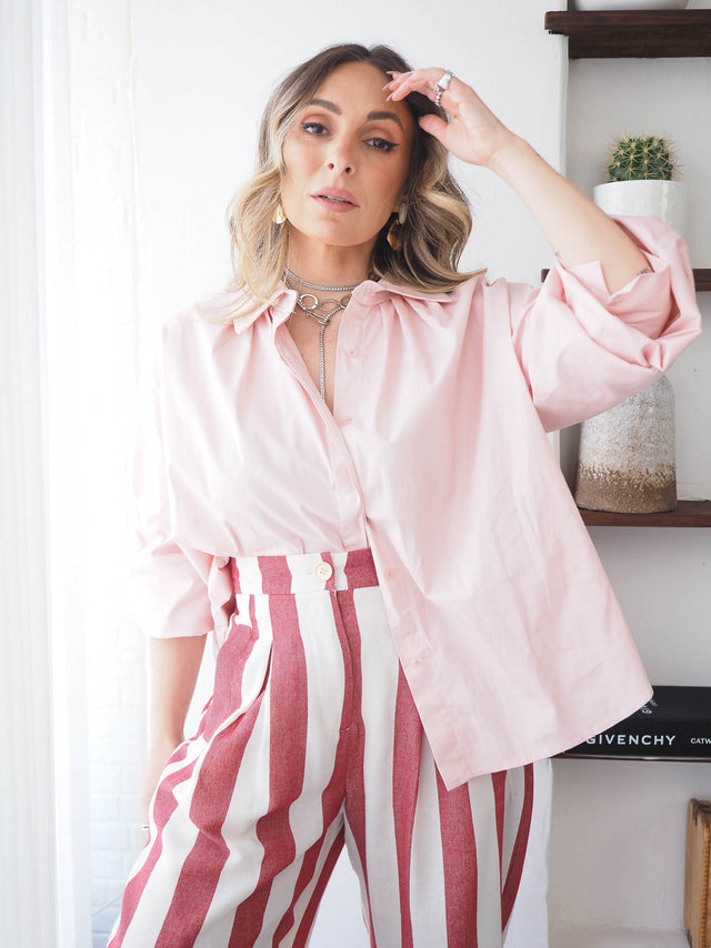 Camisa Básica Com Pregas