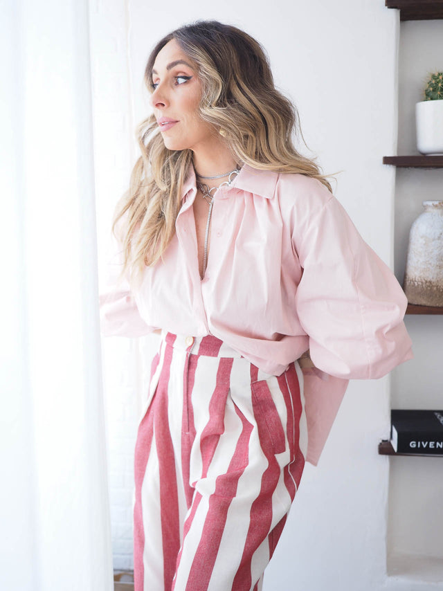 Camisa Básica Com Pregas