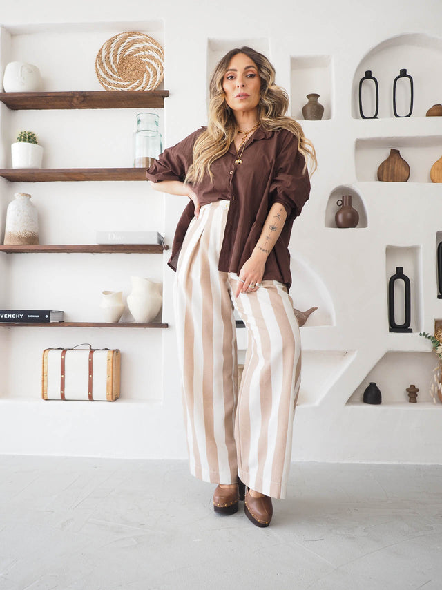 Striped Palazzo Pants