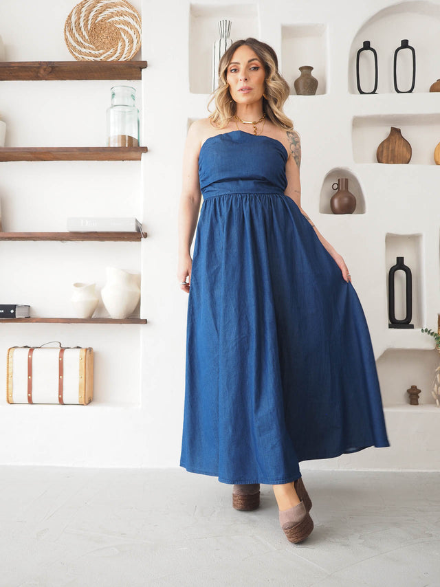 Vestido de Ganga Midi