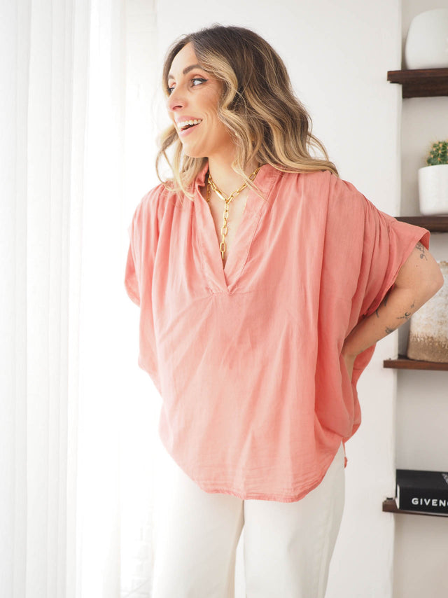 Basic Long Sleeve Blouse