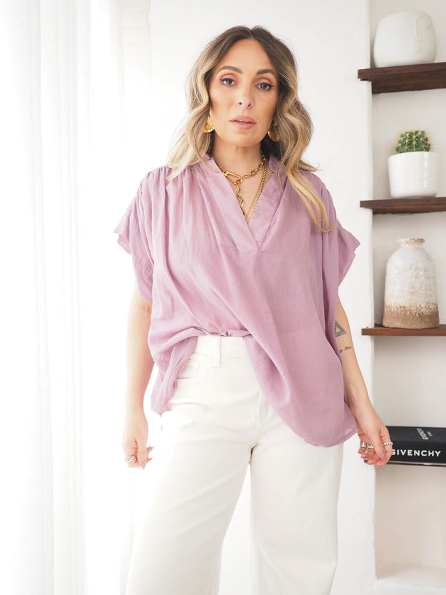 Basic Long Sleeve Blouse