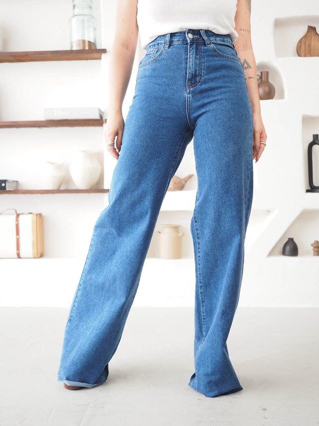 Calças de Ganga Wide Leg