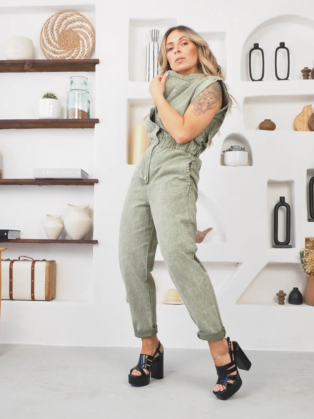 JEAN OVERALL WITH CAVA SLEEVE