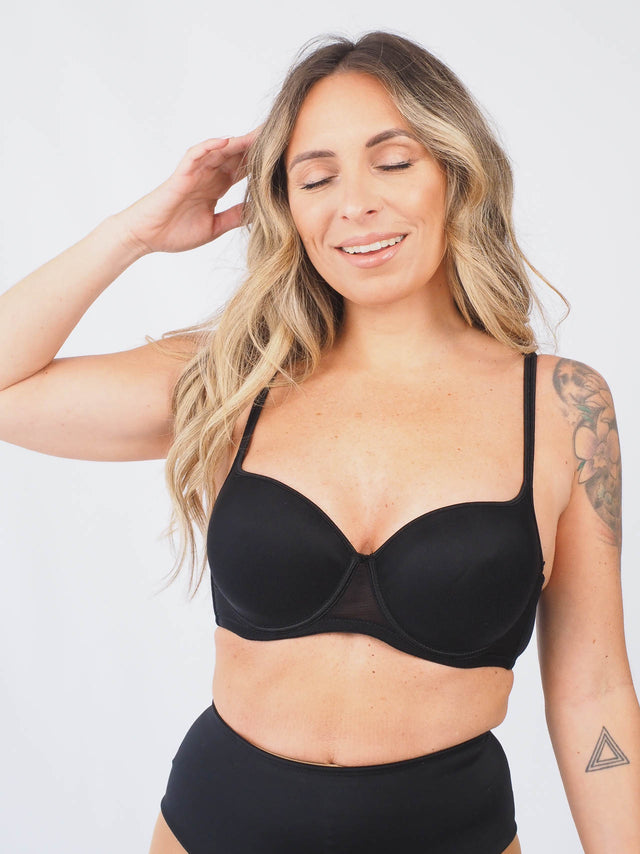 Reducing Effect Bra With Underwire