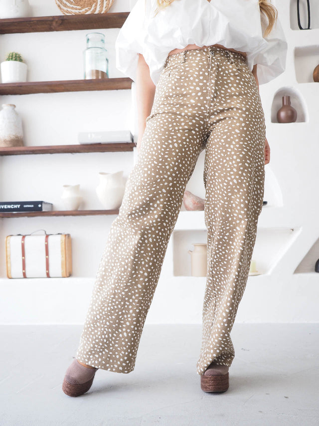 Animal Print Trousers