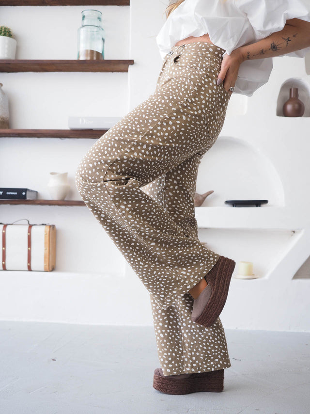 Animal Print Trousers