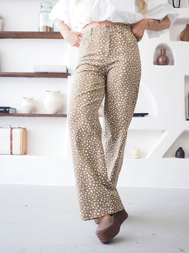 Animal Print Trousers