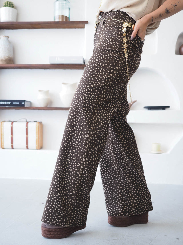 Animal Print Trousers