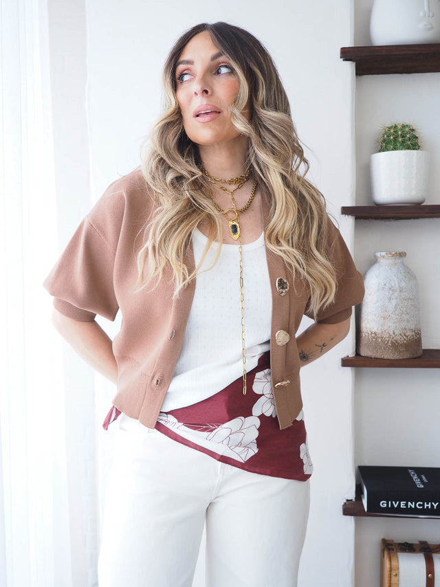 Knitted Cardigan with Buttons