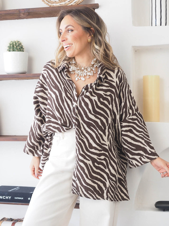 Camisa Estampado Zebra