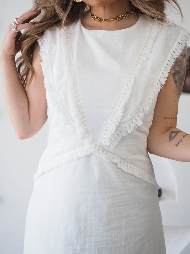 Vestido Midi em Algodão