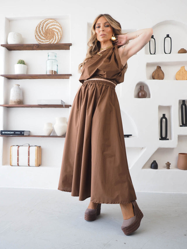 Basic Top and Skirt Set