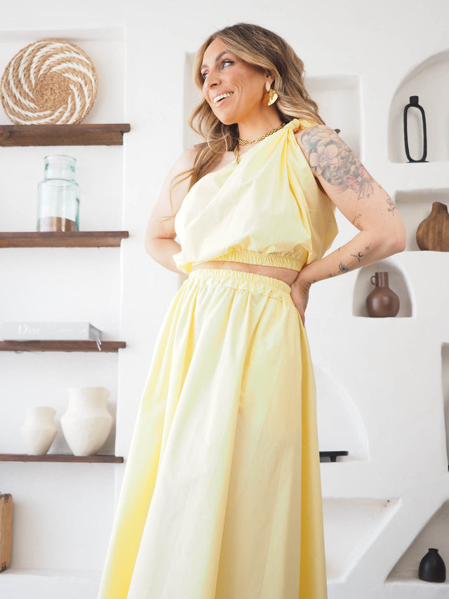 Basic Top and Skirt Set