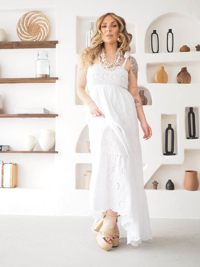 Embroidered Long Dress