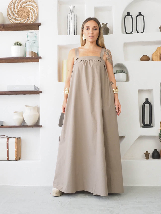 Long Dress with Straps