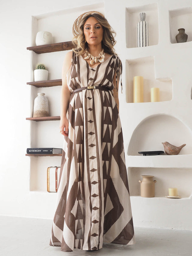 Long Printed Dress